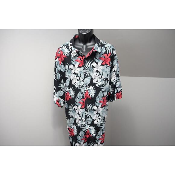 Cubavera Hawaiian Button Up Camp Shirt Floral 100% Viscose Relaxed Mens Sz 4XL - Picture 1 of 7